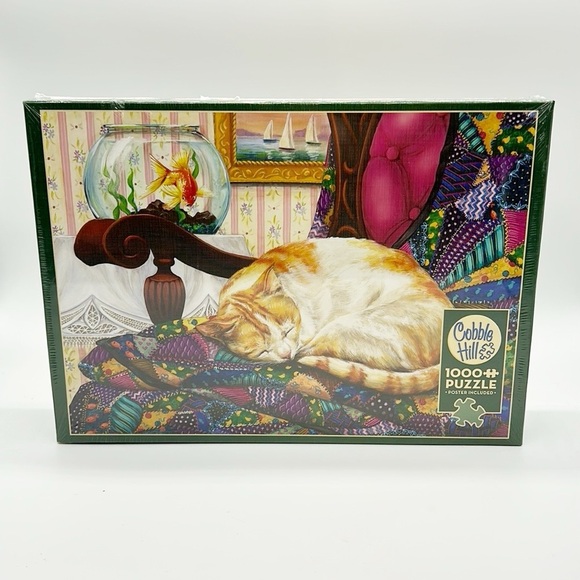 Cobble Hill Marmaduke Sweet Dreams Cat‎ Puzzle 1000 Pieces New in Box - Picture 1 of 3